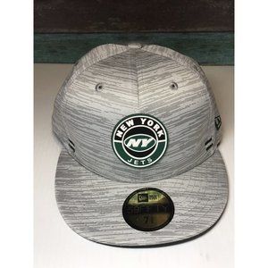 New York Jets  2020 NFL Sideline Official 59fifty Hat Cap 7 3/8 Gray New Era